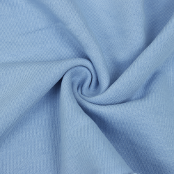 Ткань Футер 3-х нитка, Петля, цвет Светло-Голубой (на отрез)  в Туапсе
