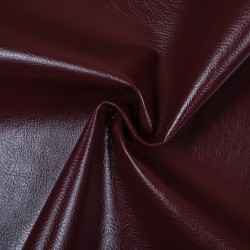 Ткань Дерматин (Кожзам) для мебели, цвет Бордовый (на отрез)  в Туапсе