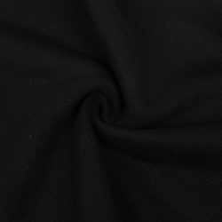 Ткань Футер 3-х нитка, Петля, цвет Черный (на отрез)  в Туапсе