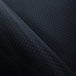 Ткань Оксфорд 300D PU Рип-Стоп СОТЫ, цвет Черный (на отрез)  в Туапсе