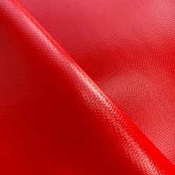 Тентовый материал ПВХ 600 гр/м2 плотная, Красный (Ширина 150см), на отрез  в Туапсе, 600 г/м2, 1189 руб