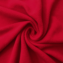 Флис Односторонний 130 гр/м2, цвет Красный (на отрез)  в Туапсе