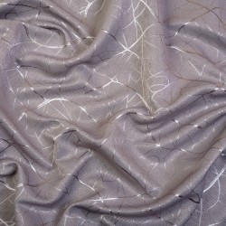 Ткань Блэкаут для штор светозатемняющая 75% &quot;Ледовое тиснение  Серый&quot;   в Туапсе