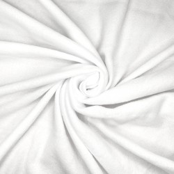 Флис Односторонний 130 гр/м2, цвет Белый (на отрез)  в Туапсе