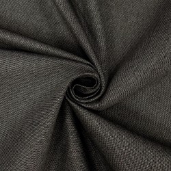 Ткань Рогожка (мебельная), цвет Тёмно-Серый (на отрез)  в Туапсе