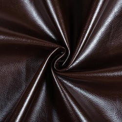 Ткань Дерматин (Кожзам) для мебели, цвет Темно-Коричневый (на отрез)  в Туапсе