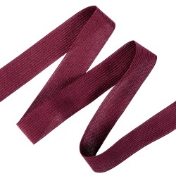 Окантовочная лента-бейка, цвет Бордовый 22мм (на отрез)  в Туапсе
