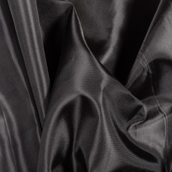 Ткань подкладочная Таффета 190Т, цвет Черный (на отрез)  в Туапсе