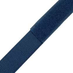Контактная лента 25мм цвет Синий (велькро-липучка, на отрез)  в Туапсе