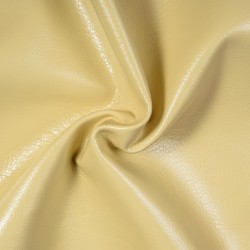 Ткань Дерматин (Кожзам) для мебели, цвет Кремовый (на отрез)  в Туапсе