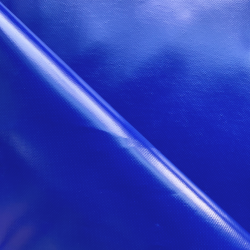 Ткань ПВХ 450 гр/м2, Синий (Ширина 160см), на отрез  в Туапсе