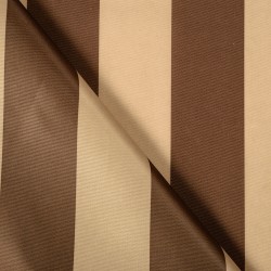 Ткань Оксфорд 300D PU, Бежево-Коричневая полоска (на отрез)  в Туапсе