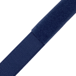 Контактная лента 25мм цвет Тёмно-Синий (Велькро-липучка), на отрез  в Туапсе
