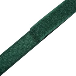 Контактная лента 25мм цвет Зелёный (велькро-липучка, на отрез)  в Туапсе