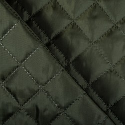 Стеганая подкладочная ткань с синтепоном (100гр/м2), цвет Хаки (на отрез)  в Туапсе