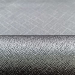 Ткань Блэкаут для штор светозатемняющая 100% &quot;Орнамент Серый&quot; (на отрез)  в Туапсе