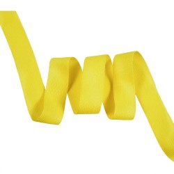 Окантовочная лента-бейка, цвет Жёлтый 22мм (на отрез)  в Туапсе
